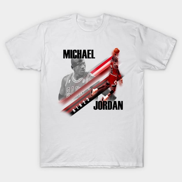 Michael Air Jordan Design T-Shirt by ajrocks